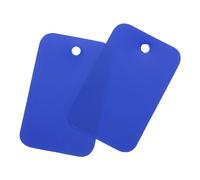 QUARKZMAN Étiquettes de transport en Plastique Imperméables avec Œillet, Étiquettes Vierges, Marquage Des Valves, L'Étiquetage Extérieur, 2,5x4 cm/0,98x1,57 Pouces, Lot de 100, Bleu