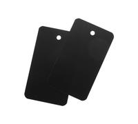 QUARKZMAN Étiquettes d'Expédition en Plastique avec Trou d'Oeillet Étanche Pure, pour Étiquettes d'Identification de Produit, 4x7cm/1.57x2.76 Pouce Paquet de 200, Noir