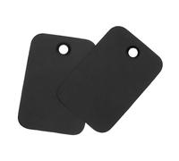 QUARKZMAN Étiquettes D'Expédition en Plastique Imperméables avec Œillet, Étiquettes Vierges, Marquage Des Vannes, 2x3cm/0.79x1.18 Pouces, Lot de 100, Noir