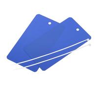 QUARKZMAN Étiquettes D'transport En Plastique Fil Imperméable,Pour Étiquettes D'Identification De Produit,Marquage De Valve,Étiquetage Extérieur,2 x 3.5 Pouce Bleu 50 Paquets Avec Corde