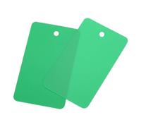 QUARKZMAN Étiquettes en Plastique Étanches avec Œillet Étiquettes D'Expédition Vierges Étiquettes D'Identification Produit Étiquetage de Vanne 4x7cm/1.57x2.76 Pouces Lot de 100 Vert Clair