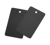 QUARKZMAN Étiquettes en Plastique Imperméables avec Œillet, Étiquettes D'Expédition Vierges, Étiquettes Vierges, Marquage Des Valves, 4x7cm/1.57x2.76 Pouces, Lot de 100, Noir