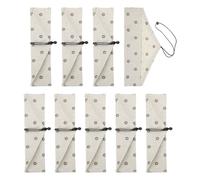 QUARKZMAN Étui À Baguettes, 9 Pcs Pochette De Rangement De Bagettes Style Japonais Trousse De Couverts Portable Sac De Voyage Ustensiles Manches De Rangement Cuillère Fourchette Pailles,