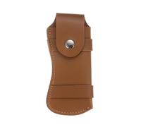 QUARKZMAN Étui en Cuir pour Couteau 5,6" x 2,6" avec Passant de Ceinture, Pochette pour Couteau Pliant avec Fermeture à Pression Couteau Pliant, Couteau de l'Armée, Petit Couteau, Noir