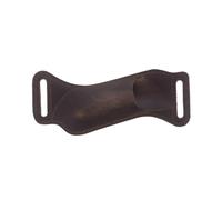 QUARKZMAN Étui en Cuir pour Couteau à Porter à la Ceinture 6,7" x 2,5" en Cuir Naturel Boucle de Ceinture Horizontale pour Couteau Pliant pour l'Escalade en Plein Air, Marron