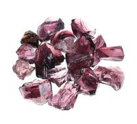 QUARKZMAN Feu Verre pour Feu Fosse,2-3cm(1/9") Élevé Lustre Réfléchissant Verre Roches pour Naturel ou Propane Cheminée, Coffre-Fort pour Extérieur et Intérieur Feu Fosse Verre, Violet