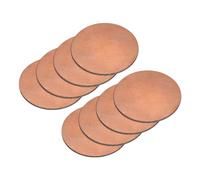 QUARKZMAN Feuille de Cuivre 1mm Épaisseur, 1.5cm de Diamètre 8Pcs 18 Gauge Plaque Ronde en Cuivre T2 pour l'Artisanat et les Réparations Électriques