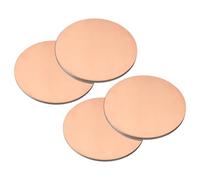 QUARKZMAN Feuille de Cuivre 1mm Épaisseur, 3.5cm de Diamètre 8Pcs 18 Gauge Plaque Ronde en Cuivre T2 pour l'Artisanat et les Réparations Électriques