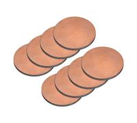 QUARKZMAN Feuille de Cuivre 2mm Épaisseur, 1.5cm de Diamètre 8Pcs 12 Gauge Plaque Ronde en Cuivre T2 pour l'Artisanat et les Réparations Électriques