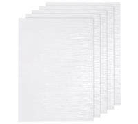 QUARKZMAN Feuille D'Effet d'eau Ondulée DIY 10,6 x 7,9 Pouces Autocollant de Texture d'eau Coulante pour la Décoration de Maison de Poupées Scène de Lac Lot de 5, Transparent