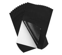 QUARKZMAN Feuilles de Feutre Adhésif, Feutre Artisanal Feuilles Adhésives de Feutre 11,8 Pouces x 7,9 Pouces Noir à Coller pour Projets de Couture et d'Artisanat DIY 10 Pièces