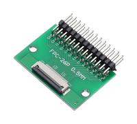 QUARKZMAN FFC FPC Carte de Connecteur 26 Broches 0.5mm Prise vers 2.54mm Adaptateur de Bande d'Embase à Broche à Angle Droit à Double Rangée, Carte de Conversion PCB pour Tv Dvd