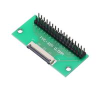 QUARKZMAN FFC FPC Carte de Connecteur 32 Broches 0.5mm Prise vers 2.54mm Adaptateur de Bande d'Embase à Broches Mâles à Double Rangée, Carte de Conversion PCB pour Téléviseurs LCD