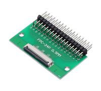 QUARKZMAN FFC FPC Carte de Connecteur 34 Broches 0.5mm Prise vers 2.54mm Adaptateur de Bande d'Embase à Broche à Angle Droit à Double Rangée, Carte de Conversion PCB pour Tv Dvd