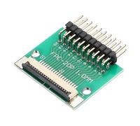 QUARKZMAN FFC FPC Connecteur Carte 20 Broches 1mm Socket Vers 2.54mm Double Rangée De Broches Courbées Adaptateur Rabattable, Carte Convertisseur PCB Pour LCD TV Appareil Photo Numérique