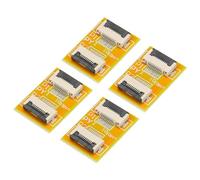 QUARKZMAN FFC FPC Extension Carte pcB Extension ZIP HDD Connecteur 10 Broche 0,5 mm Pas Simple Côté pour LCD 3D Imprimante Caméra DVD TV Ordinateur Portable Paquet de 4
