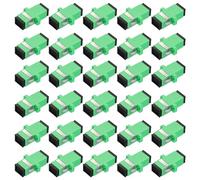 QUARKZMAN Fibre Optique Coupleur Sc-Sc/Apc, Simple Mode Simplex Adaptateur, Sc-Sc/Apc, pour Réseau Internet Connecteur, 100pcs