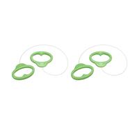QUARKZMAN Fil À Poterie 2Pcs 30cm Outil Standard pour Couper L'Argile avec Manche en Plastique pour Sculpture Fromage Pâte, Vert
