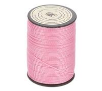 QUARKZMAN Fil Ciré 0.8mm Fil Polyester Ciré Rose 54 Verges Fil Macramé Perles Fil Ciré pour Bracelet Collier Fabrication de Bijoux
