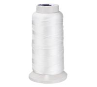 QUARKZMAN Fil Cire Pour Couture Cuir 0.55mm, 450m / 492 Yards, Corde Polyester Cire Fil Lin Pour Artisanat Cuir, Reliure, Réparation Chaussures, Blanc