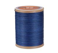 QUARKZMAN Fil Ciré Rond En Cuir, 220m / 240 Yards Fil Polyester Ciré, Cordon De Couture Ciré 420D Pour Travaux En Cuir, Reliure, Bracelets Tressés, Bleu Saphir