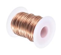 QUARKZMAN Fil De Cuivre Souple (14 Gauge, 65.6 FT), Fil De Cuivre Nu 99.9% naturel 1.6mm Fil Solide Pour DIY Artisanat Décoration Jardinage (20Meter)