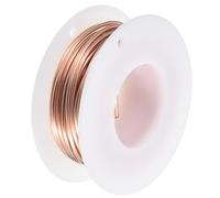 QUARKZMAN Fil De Cuivre Souple (16 Gauge, 16.4 FT), Fil De Cuivre Nu 99.9% naturel 1.3mm Fil Solide Pour DIY Artisanat Jardinage Décoration (5Meter)