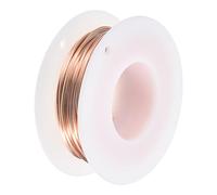 QUARKZMAN Fil De Cuivre Souple (18 Gauge, 32.8 FT), Fil De Cuivre Nu 99.9% naturel 1mm Fil Solide Pour DIY Décoration Jardinage (10Meter)