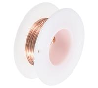 QUARKZMAN Fil De Cuivre Souple (26 Gauge, 65.6 FT), Fil De Cuivre Nu 99.9% naturel 0.4mm Fil Solide Pour DIY Décoration Jardinage (20Meter)