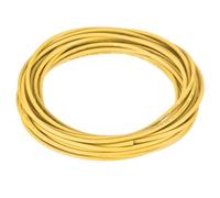 QUARKZMAN Fil Électrique en PVC 18AWG, 7.5m Fil de Cuivre Étamé Toronné à Noyau Solide, Connexions Flexibles PVC Isolation pour le Bricolage, les Modèles, les Lampes, les Appareils, Jaune