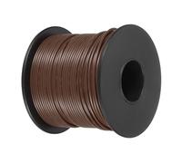 QUARKZMAN Fil Électrique en PVC 22AWG, 50m Fil de Cuivre Étamé Toronné à Noyau Solide, Connexions Flexibles Isolation pour le Bricolage, les Modèles, les Lampes, les Appareils, Brun