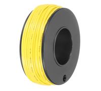 QUARKZMAN Fil Électrique en PVC 24AWG, 15m Fil de Cuivre Étamé Toronné à Noyau Solide, Connexions Flexibles PVC Isolation pour le Bricolage, les Modèles, les Lampes, les Appareils, Jaune