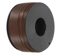 QUARKZMAN Fil Électrique en PVC 24AWG, 50m Fil de Cuivre Étamé Toronné à Noyau Solide, Connexions Flexibles Isolation pour le Bricolage, les Modèles, les Lampes, les Appareils, Brun