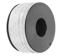 QUARKZMAN Fil Électrique en PVC 24AWG, 50m Fil de Cuivre Étamé Toronné à Noyau Solide, Connexions Flexibles Isolation pour le Bricolage, les Modèles, les Lampes, les Appareils, Blanc