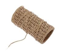 QUARKZMAN Fil Floral 164ft/50m 1mm Fil de Vigne Rustique Fil Métallique pour Faire des Bouquets et des Couronnes, Brun Clair