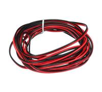 QUARKZMAN Fil Parallèle en PVC à 2 Conducteurs de Calibre 20, Longueur de 14,8 Pieds, Diamètre de 0,07", Rouge et Noir, Fil Flexible de Calibre 20 AWG pour Câble LED RVB
