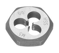 QUARKZMAN Filière Hexagonale M3 x 0.5 Métrique À Droite En Acier Rapide Filière Fixe Outil De Réparation Pour Filetage Et Taraudage