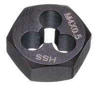 QUARKZMAN Filière Hexagonale M4 x 0.5 Métrique Droite En Acier Rapide Outil De Réparation Et De Filetage Fixe Pour Recréer Des Filets