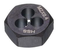 QUARKZMAN Filière Hexagonale Métrique M2 x 0.4 Pas À Droite En Acier Rapide Outil De Réparation Et De Filetage Fixe Pour Recréer Des Filets