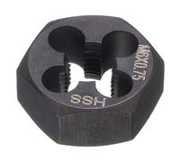 QUARKZMAN Filière Hexagonale Métrique M6 x 0.75 Pas À Droite En Acier Rapide HSS Outil De Réparation Filetage Fixe Pour Couper Les Vis