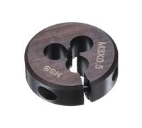 QUARKZMAN Filière Ronde À Filetage M3 x 0.5 Métrique 20mm DE Ajustable À Droite En Acier Rapide (HSS) Filière À Fileter Pour Réparation De Filetage