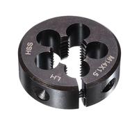 QUARKZMAN Filière Ronde M14 x 1.5 Métrique Filetage 1-1/2" OD Réglable Gaucher Acier Rapid (HSS) Filière Ronde Pour Réparation De Filetage