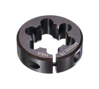 QUARKZMAN Filière Ronde M20 x 0.75 Métrique Filetage 38mm OD Ajustable À Droite Acier Rapide (HSS) Filière Ronde Outil De Filetage Pour Réparation De Filets