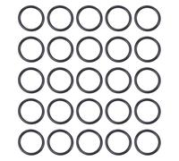 QUARKZMAN FKM O-Ring 0.59" OD 0.47" ID 1/16" Width Fluorine Rubber Sealing Gasket Washer 75A Seal O Rings Pour Engines Industrial Plumbing, Black, Pack Of 25