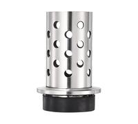 QUARKZMAN Flacon De Coulée Perforé, 2.5" x 5" 304 Acier Inoxydable Vide Coulée Mur À Brides avec Base Outil De Fabrication De pour Fonderie Professionnelle Ou DIY Artisanat