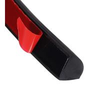 QUARKZMAN Flexible Quarter Round Molding Wall Trim 0.7" x 0.86" x 240" Single Peel And Stick Bendable Rubber Edge Moulded Trim Strip Pour Corner Ceiling Floor Bathroom Countertop, Black