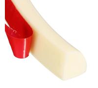 QUARKZMAN Flexible Quarter Round Molding Wall Trim 0.7" x 0.86" x 39" Single Peel And Stick Bendable Rubber Edge Moulded Trim Strip Pour Corner Ceiling Floor Bathroom Countertop, Brown