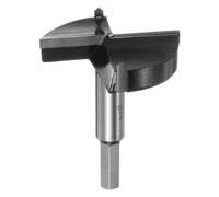 QUARKZMAN Foret Forstner De 74mm (2-29/32") En Carbure De Tungstène Pour Le Perçage De Trous De Charnière En Bois, Pour Le Travail Du Bois, Noir