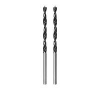 QUARKZMAN Forets à Pointe de Centrage 3,5mm Dia 1,4" Profondeur Acier 2Pcs | Tige Ronde Droite Foret Métrique, à Pointe de Centrage 1,4" Profondeur de Perçage Forets Hélicoïdaux pour Menuisier