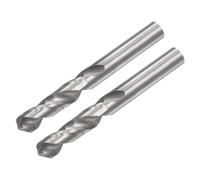 QUARKZMAN Forets en Carbure de Tungstène C2/K20, 6mm, Tige Droite, Outil de Perçage pour Acier Inoxydable, Aluminium, Fer, Métal, Plastique - Lot de 2